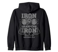 Iron Sharpens Iron Proverbs 27 17 Sudadera con Capucha