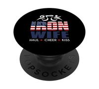 IRON Sherpa WIFE Triatleta Triatleta - Haul Cheer Kiss PopSockets PopGrip Adhesivo