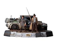 Iron Studios Estatua Art Scale 1/10 Marty & Doc con The Delorean Back To The Future III (BTTF III) 32 cm