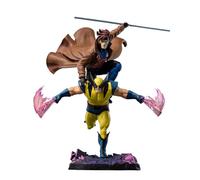 101864 X-MEN 97 WOLVERINE Y GAMBIT ESCULTURA 1/10