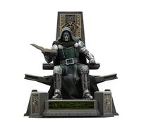 Iron Studios Estatua Doctor Doom en Trono Avengers Doomsday Art Scale 1/10 | Estatua de colección pintada a mano, licencia oficial, 22,4 cm de altura