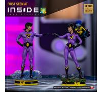 Iron studios juego de 2 bolas de arte dc cómics wonder twins fija exc