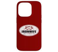 Iron Tri Sherpa Wife Triatlón - Haul Cheer Kiss Triathlete Carcasa para iPhone 14 Pro