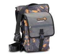 IRON TROUT Bolsa de pierna II para pesca de cuchara, 30 cm x 20 cm x 14 cm, con caja, bolsillo para la pierna, bolsa de spoon, bolsa para spinners, bolsa para trucha, marrón, 30cm x 20cm x 14cm,