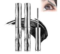 Iron Wand Mascara, 2025 New 3D Curling Metal Wand Mascara, Steel Pipe Eyelash Primer, for Natural Lengthening Slim Volume Building (2pcs)