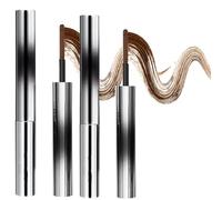 Iron Wand Mascara, 3D Curling Eyelash Iron Mascara, 2025 New Iron Wand Mascara, Smudge-Proof Long-Lasting Curling Iron Mascara, Waterproof Black Washable Metal Mascara (2 PCS Brown)