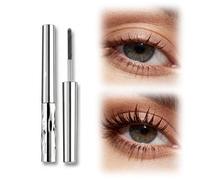 Iron Wand Mascara,3D Curling Iron Wand Mascara, Smudge-Proof, Flake-Free,Waterproof Clump-Free for Women for Lengthening Volumizing Eyelashes (Brown)