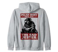 Ironía polaca Desde 1500 - El diseño histórico del bufón Triste Sudadera con Capucha