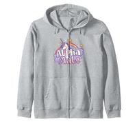 Ironic Alpha Male Tee: Real Men Rainbow Unicorn Sparkles Sudadera con Capucha