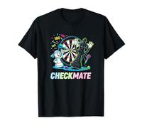 Ironic Darts Player Hobby Ajedrez Peón vs Rey Camiseta