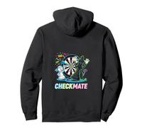 Ironic Darts Player Hobby Ajedrez Peón vs Rey Sudadera con Capucha
