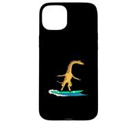 Ironic Giraffe Surfer - Tabla de surf navideña Carcasa para iPhone 15 Plus