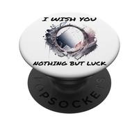 Ironic I Wish You Nothing But Bad Luck Espejo Roto PopSockets PopGrip Adhesivo