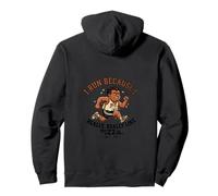 Ironic Runner Gift Maratón Suffer and Pizza Sudadera con Capucha