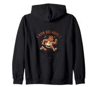 Ironic Runner Gift Maratón Suffer and Pizza Sudadera con Capucha