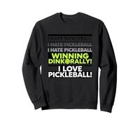 Irónico Jugador de Pickleball Aficionado a Beber un Tiro Sudadera