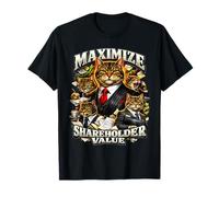 Irónico Maximizar Valor Accionista Gatos Negocios Finanzas Meme Camiseta
