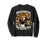 Irónico Maximizar Valor Accionista Gatos Negocios Finanzas Meme Sudadera