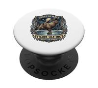 Irónico Patinaje Artístico Rinoceronte Grace of Mass PopSockets PopGrip Adhesivo