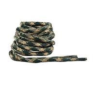 IRONLACE Paracord 550, lacci, lacci delle scarpe, corridori, escursionisti, stivali, scarpe casual, 1 paio, più colori e lunghezze, Camo Bosco - 72 Inches - 183 cm