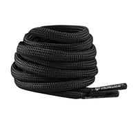 IRONLACE Paracord 550, lacci, lacci delle scarpe, corridori, escursionisti, stivali, scarpe casual, 1 paio, più colori e lunghezze, Nero - 45 Inches - 114 cm