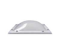 Ironlux - Cúpula Blanco Opal para Claraboya techo Cuadrada - Incluye Juntas, Fijaciones y Accesorios de Montaje - Tragaluz - Fabricada en Metacrilato - CxD = 50 x 50 cm - ExF = 64 x 64 cm