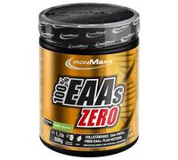 IronMaxx 100% EAAs Cero - Naranja Soleado bote de 500g | polvo de EAA, vegano y sin azúcares con todos los 8 aminoácidos esenciales | sabor afrutado, sin conservantes