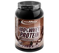 IronMaxx 100% Proteína de suero en polvo - chocolate bote de 900g, proteína en polvo a base de proteína de suero de leche reducida en azúcar, soluble en agua, muchos sabores diferentes