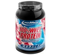 IronMaxx 100% Whey Protein 900 g - Proteína de Suero en Polvo Sabor Frambuesa | Con BCAA | Fácil Disolución | Batido de Proteínas Ideal para Fitness y Recuperación Muscular