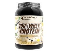 IronMaxx 100% Whey Protein 900 g - Proteína de Suero en Polvo Sabor Helado de Vainilla | Con BCAA | Fácil Disolución | Batido de Proteínas para Fitness y Recuperación Muscular