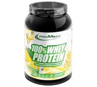 IronMaxx 100% Whey Protein 900 g - Proteína de Suero en Polvo Sabor Yogur de Limón | Con BCAA y L-Glutamina | Fácil Disolución | Batido de Proteínas para Fitness y Recuperación Muscular