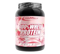 IronMaxx 100% Whey Protein 900g - Strawberry Ice Cream - Batido alto en proteínas con BCAAs y EAAs para entrenamiento muscular y fitness