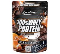 IronMaxx 100% Whey Protein Polvo - Dark Cookie Salted Caramel 500g Bolsa | Proteína de suero de leche reducida en azúcar y soluble en agua | Disponible en muchos sabores diferentes