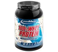 IronMaxx 100% Whey Protein Powder 900g - Stracciatella - Delicioso batido rico en proteínas, 37g de proteína por porción, Bebida energética para entrenamiento muscular intensivo, Con BCAAs y EAAs