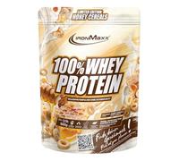 IronMaxx 100% Whey Protein Pulver 500g -Honey Cereal | Cremiger Eiweißshake mit BCAAs & EAAs | High Protein, Low Carb, Zuckerarm | Muskelaufbau & Fitness