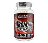IronMaxx Arginina Simplex 800 Aminoácido L-Arginina- 130 Cápsulas (1 paquete)