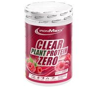 IronMaxx Clear Plant Protein Zero - Raspberry 400 g bote | Polvo proteico vegetal sin azúcar | Proteína vegana soluble en agua | Bebida deportiva refrescante sin soja