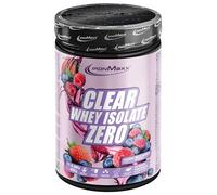 IronMaxx Clear Whey Isolate Zero, Bayas silvestres Lata de 400 g, Aislado de proteína de suero transparente sin azúcar, Proteína transparente sin lactosa