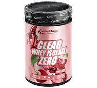 IronMaxx Clear Whey Isolate Zero - Lata de cereza lata de 400 g - Polvo de proteína soluble en agua - Limonada de proteínas con sabor afrutado y refrescante - Proteína transparente sin lactosa