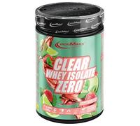 IronMaxx Clear Whey Isolate Zero - Lata Fresa Mojito 400g | Aislado de proteína de suero transparente sin azúcar | Proteína transparente sin lactosa | Limonada proteica con sabor afrutado