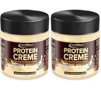 IronMaxx Crema de Proteínas - White Chocolate 250g vaso | cremosa capa de pan de alta proteína | bajo en carbohidratos, bajo en azúcar adecuado para una dieta saludable (Paquete de 2)