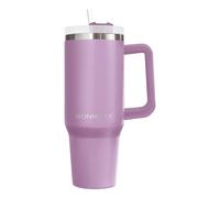 IronMaxx Cup con Asa - Lilac 1,2L | Con pajita incluida | Diseño delgado en acero inoxidable | Hermético, térmico, duradero