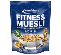 IronMaxx Fitness Muesli - Cookies & Cream Bolsa de 2 kg | Muesli vegano alto en proteínas con crujientes | Contenido reducido en azúcar y alto en fibra