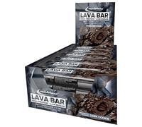 IronMaxx Lava Protein Bar - Dark Cookie - 18x40g | Barrita alta en proteínas con núcleo cremoso y cobertura de cacahuete y caramelo | Baja en azúcar y sin aceite de palma
