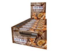 IronMaxx Lava Protein Bar - Peanut Caramel - 18x40g | Barrita alta en proteínas con núcleo cremoso y cobertura de cacahuete y caramelo | Baja en azúcar y sin aceite de palma