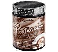 IronMaxx Proteccino - Chocolate 500g lata | Café con proteína con extracto de café auténtico y cafeína | Sin azúcares añadidos ni conservantes
