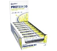 IronMaxx Protein 30 barrita de proteínas - Limón 24 x 35g | barrita de proteínas sin aceite de palma y sin gluten con vitaminas | apta para dietas bajas en azúcar y carbohidratos
