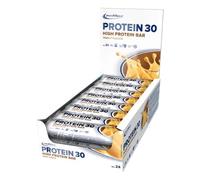 IronMaxx Proteína 30 Barrita Proteica - Cacahuetes 24 x 35g | barrita proteica sin aceite de palma y sin gluten con vitaminas | adecuado para una alimentación baja en azúcar y carbohidratos