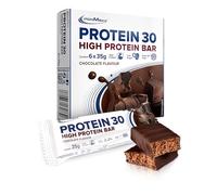 IronMaxx Protein 30 Barritas de Proteína, Sabor Chocolate, Alto Contenido en Proteínas, Bajo en Azúcar, Sin Aceite de Palma, con Vitaminas Añadidas, Pack de 6 x 35 g