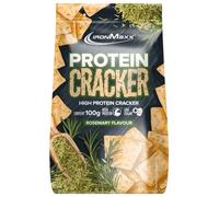 IronMaxx Protein Cracker - Romero 100g | Aperitivo crujiente y bajo en azúcar con un 21% de proteínas | Horneado y no frito